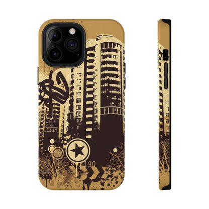 Brown City Tough iPhone Case