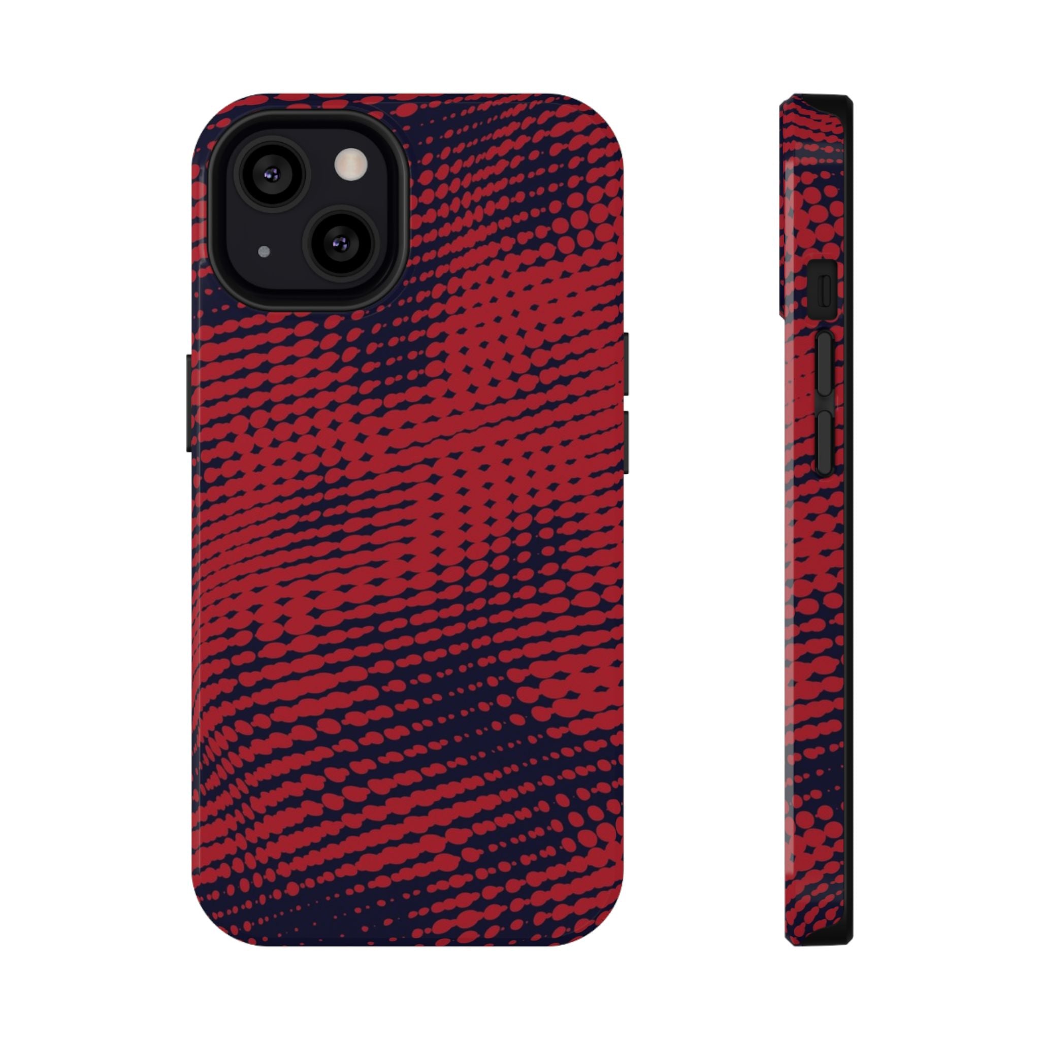 Red Static Tough iPhone Case