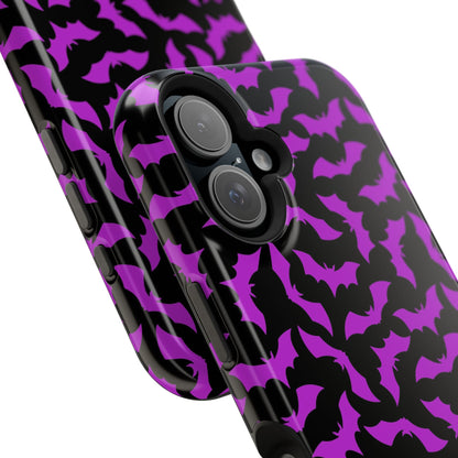 Purple Bats MagSafe Tough iPhone Case