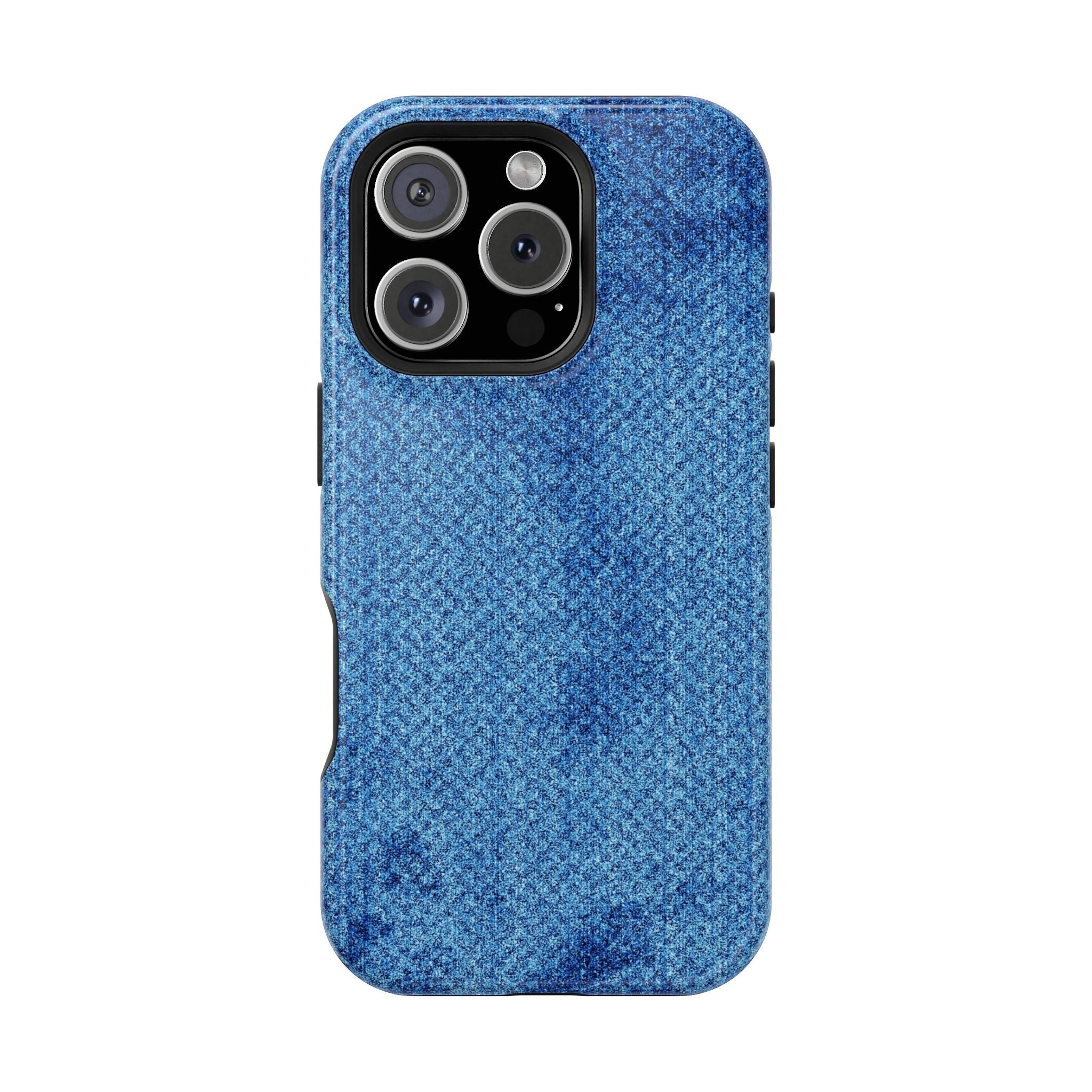 Blue Denim Tough iPhone Case