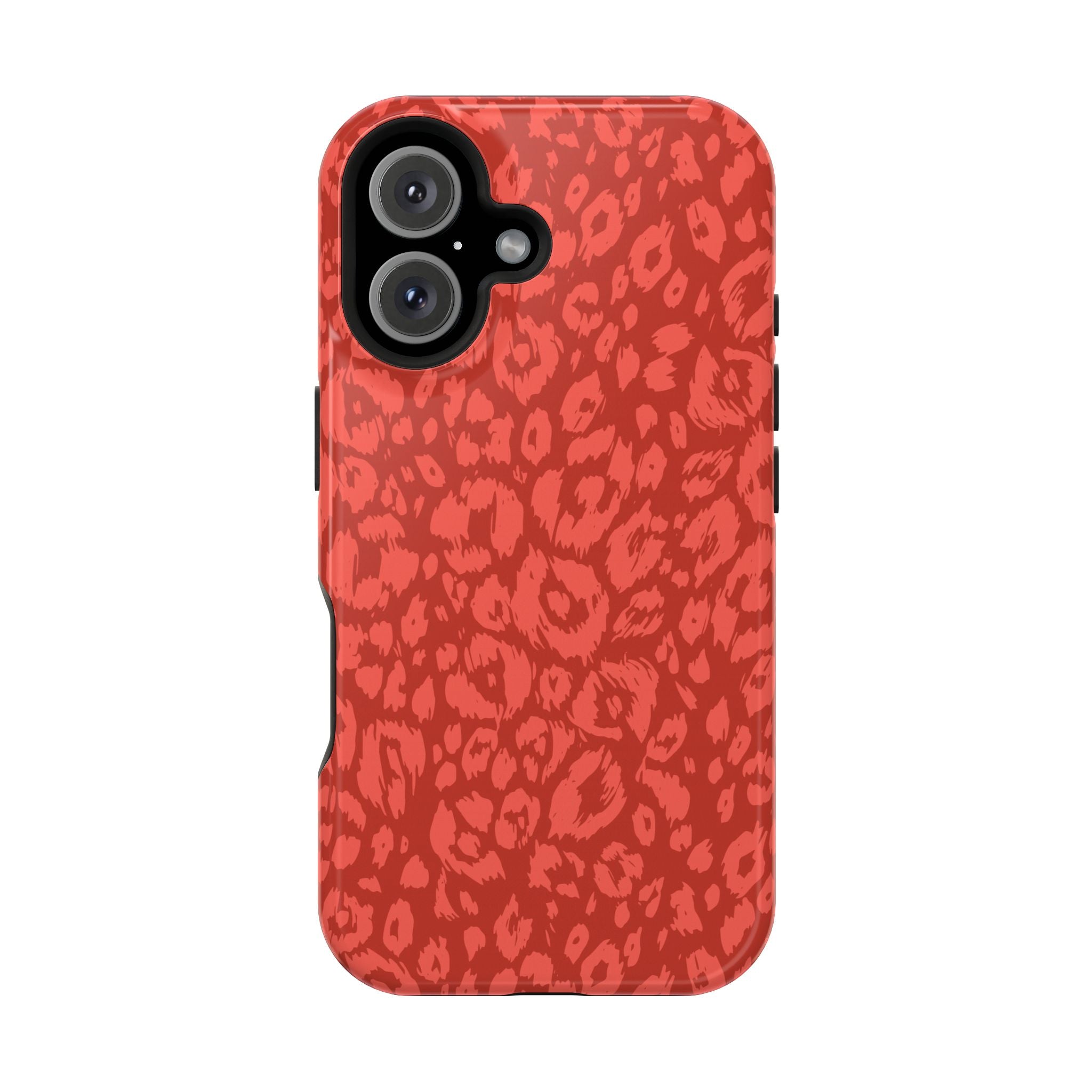 Red Leopard Tough iPhone Case
