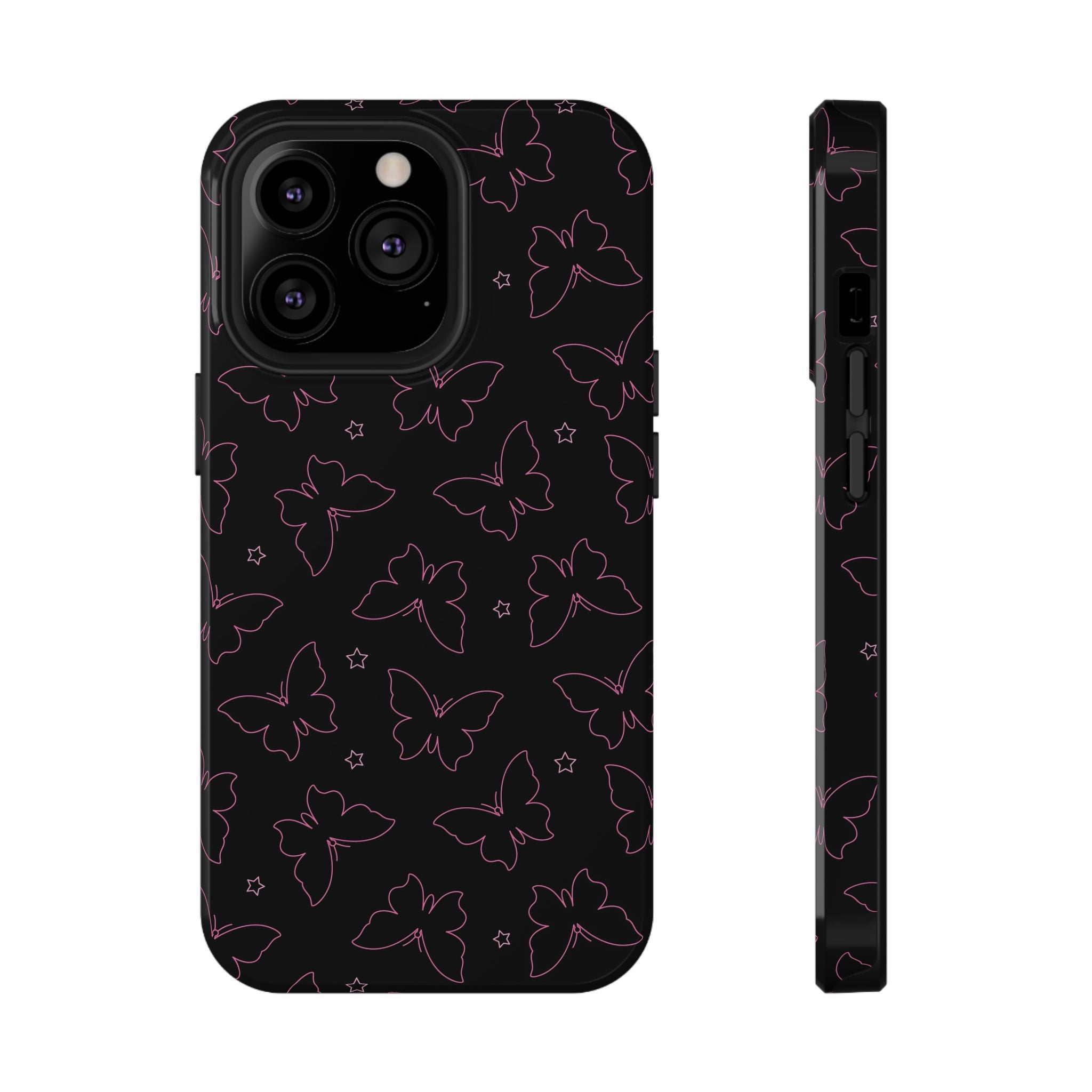 Midnight Flutter Tough iPhone Case
