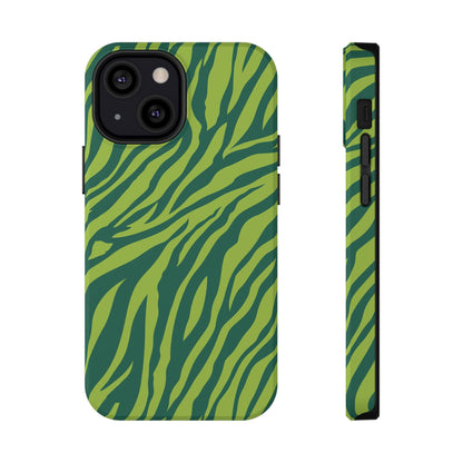Green Zebra MagSafe Tough iPhone Case