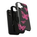 Pink Butterflies Tough iPhone Case