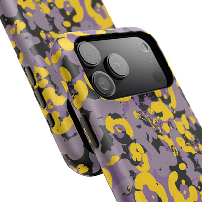 Yellow Leopard MagSafe Tough iPhone Case