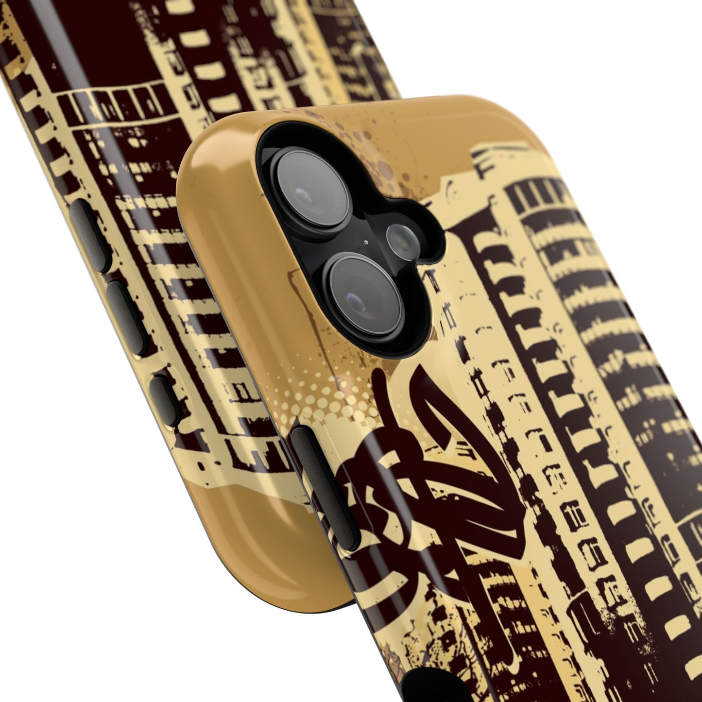 Brown City Tough iPhone Case