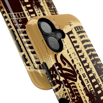 Brown City Tough iPhone Case