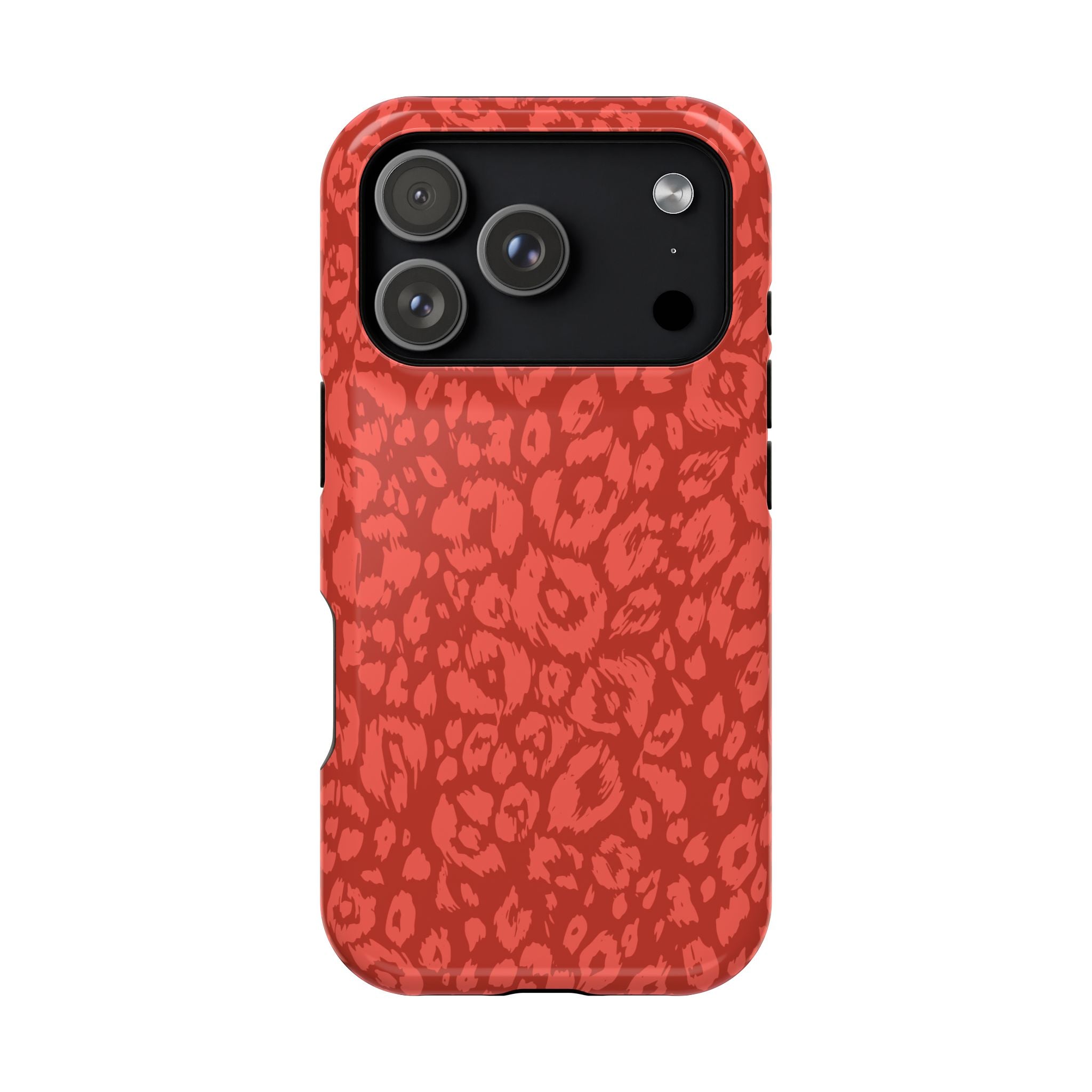 Red Leopard Tough iPhone Case