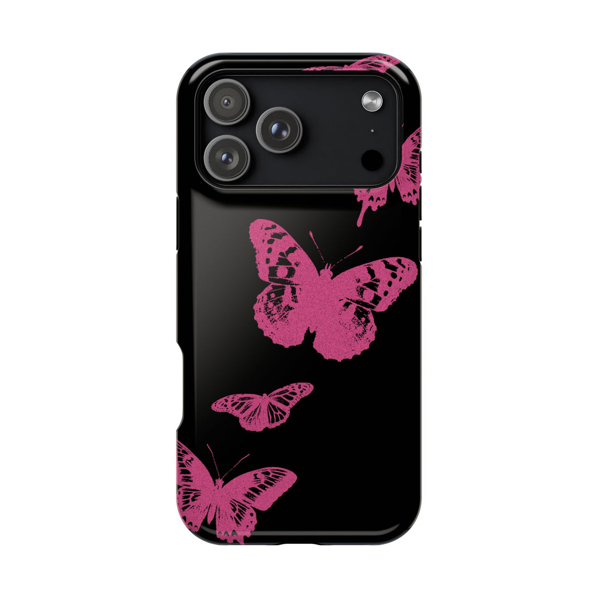 Pink Butterflies MagSafe Tough iPhone Case