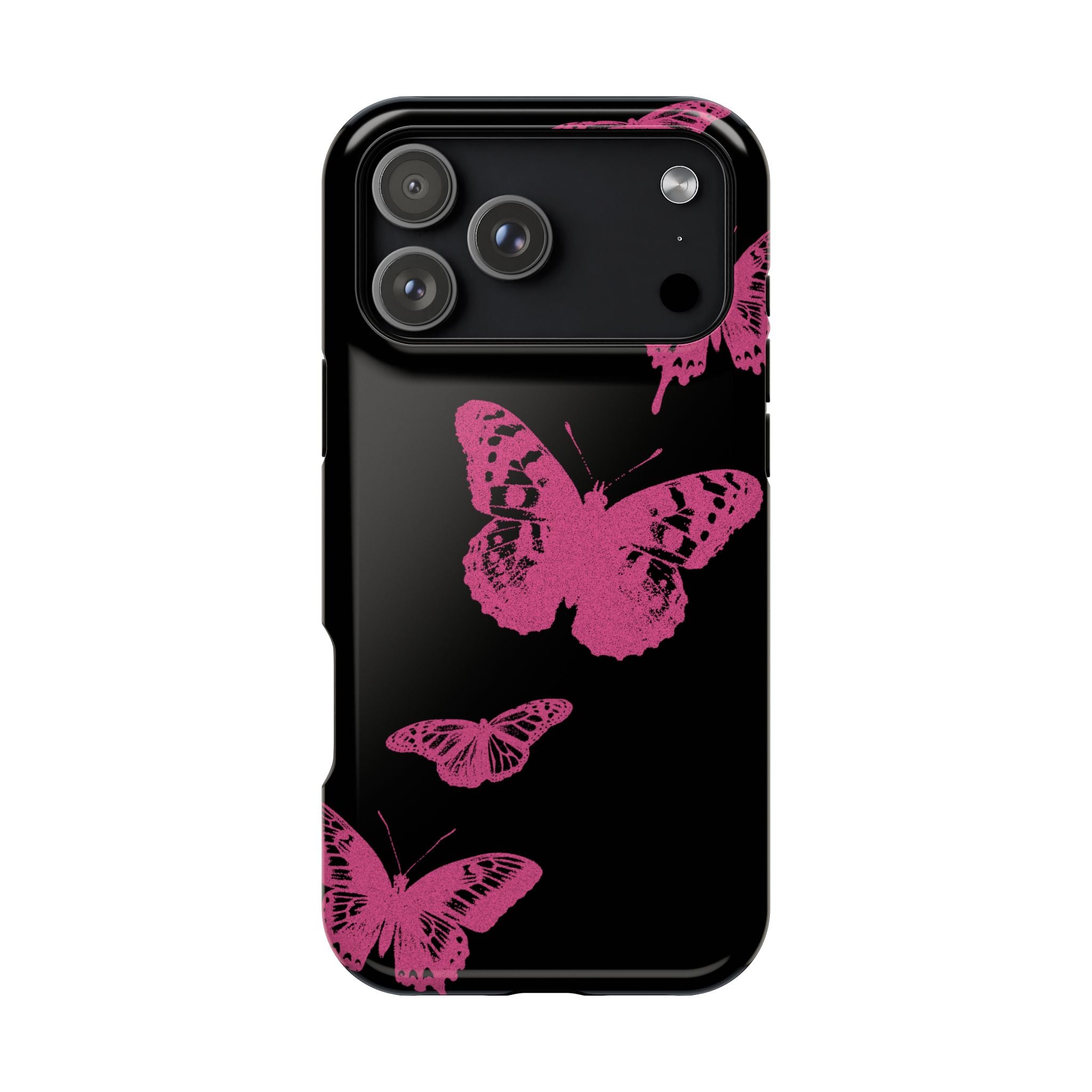 Pink Butterflies Tough iPhone Case