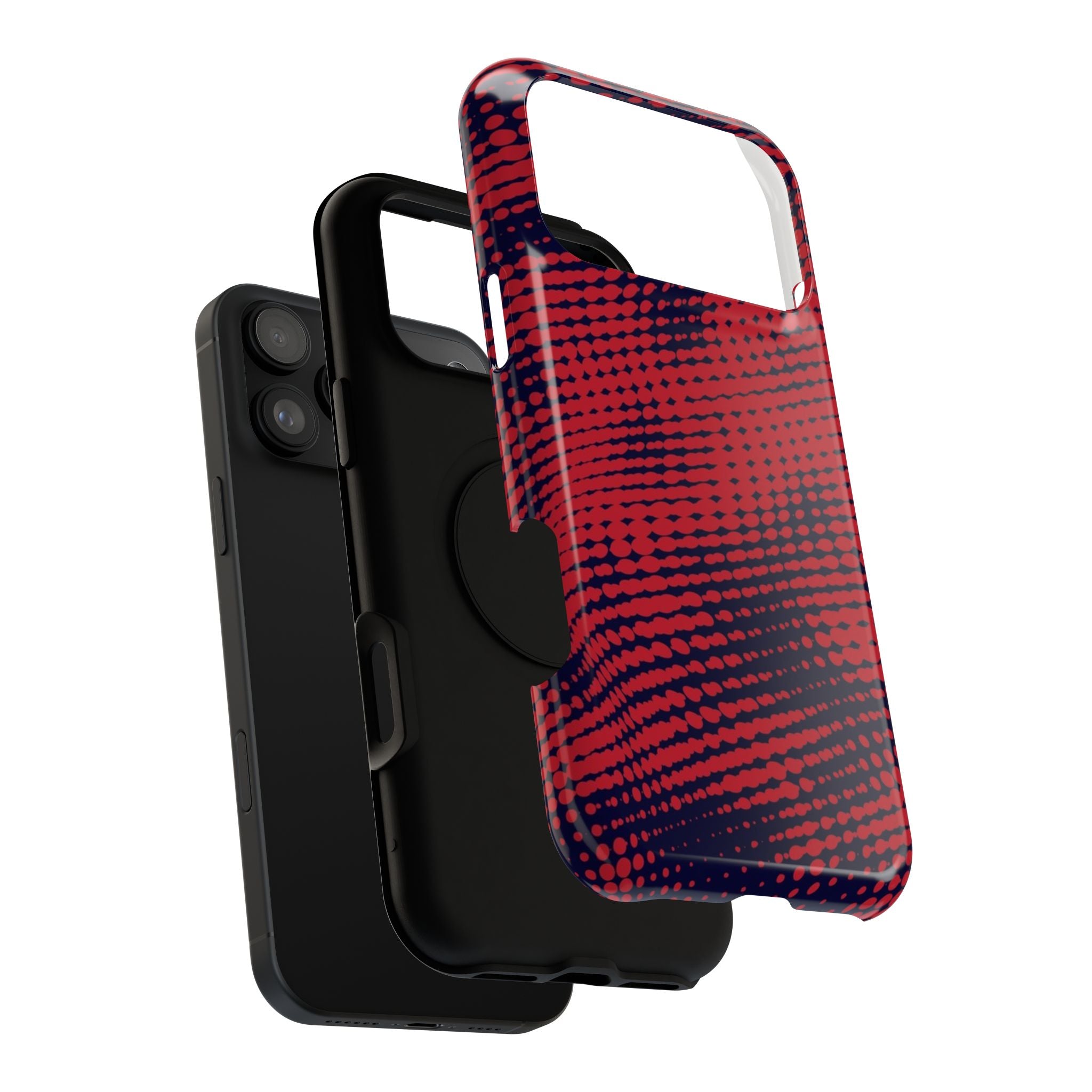 Red Static Tough iPhone Case
