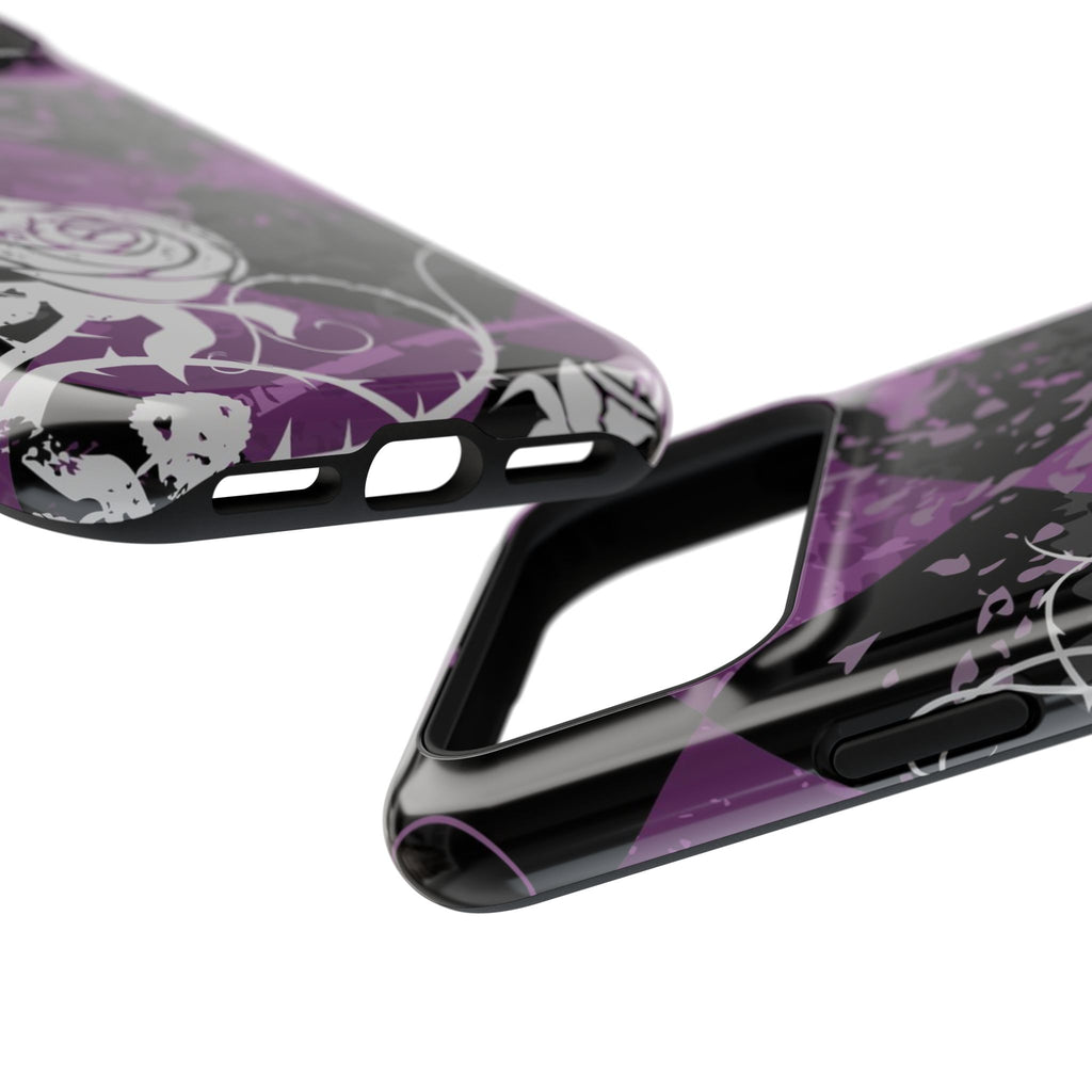 Checkered Rose Tough iPhone Case