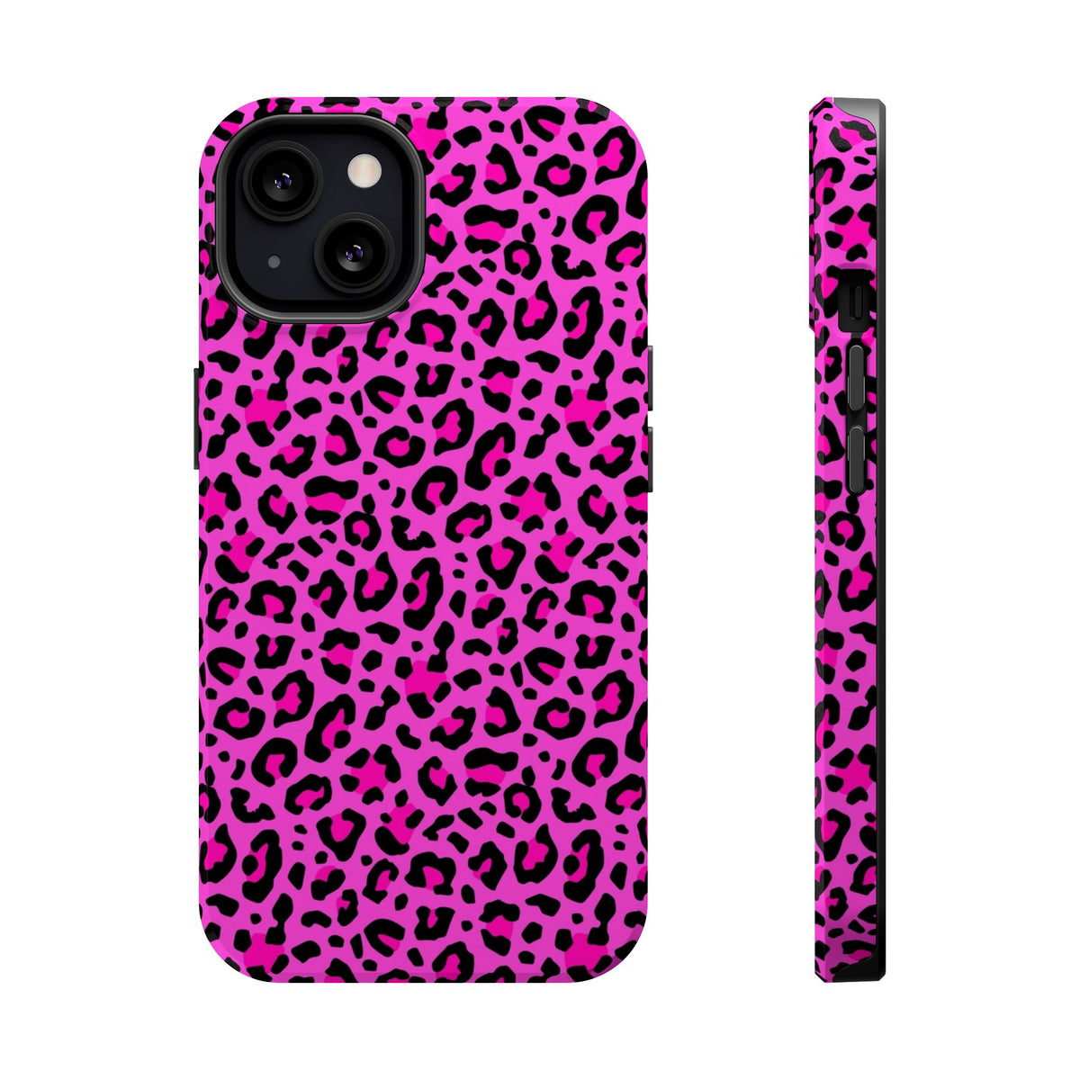 Pink Leopard MagSafe Tough iPhone Case