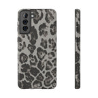 Grey Leopard Tough Samsung Case