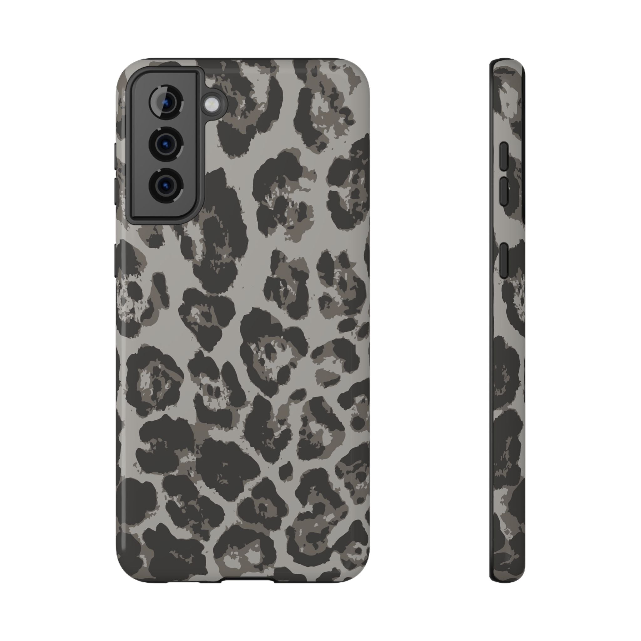 Grey Leopard Tough Samsung Case