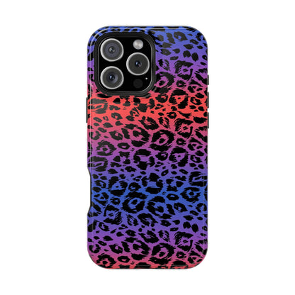 Leopard Gradient MagSafe Tough iPhone Case