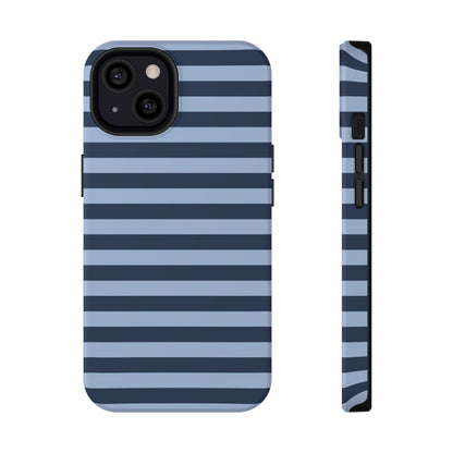 Blue Stripes MagSafe Tough iPhone Case