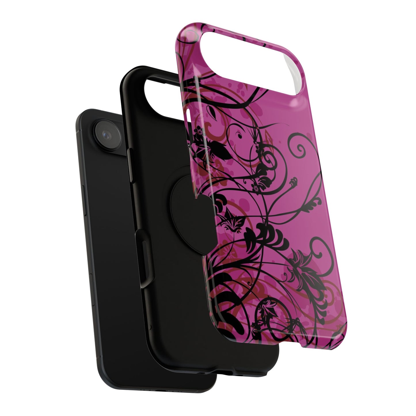 Midnight Petals Tough iPhone Case