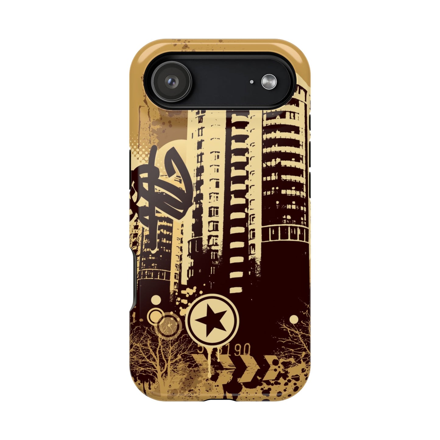 Brown City Tough iPhone Case