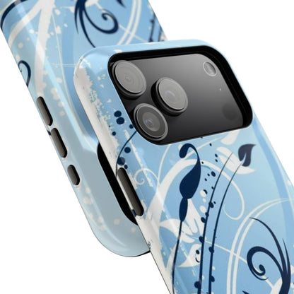 Bloom in Blue Tough iPhone Case