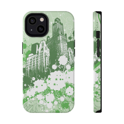 Green City Tough iPhone Case