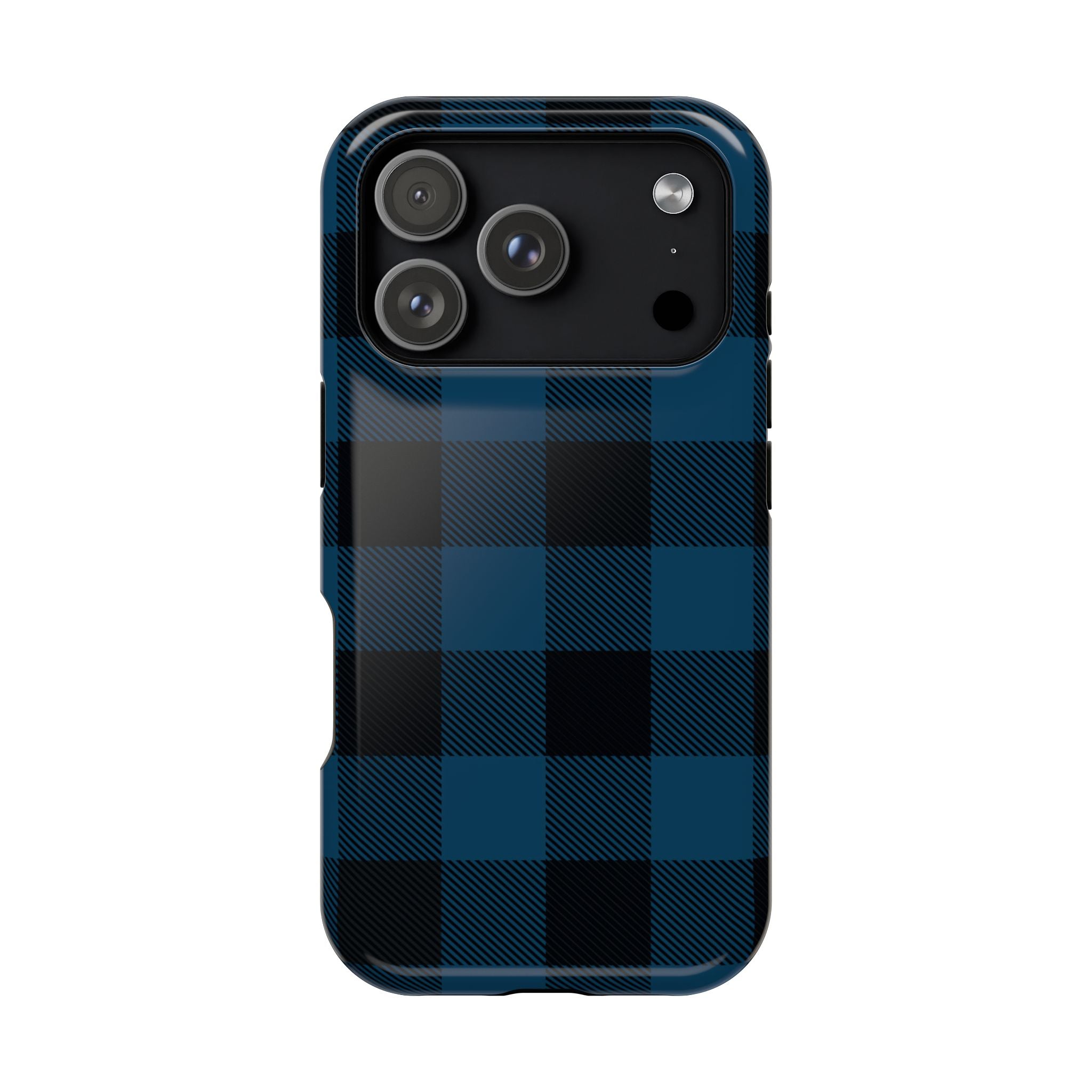 Blue Flannel Tough iPhone Case