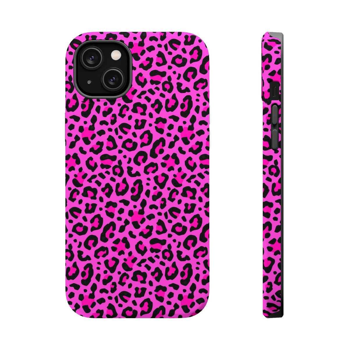 Pink Leopard MagSafe Tough iPhone Case
