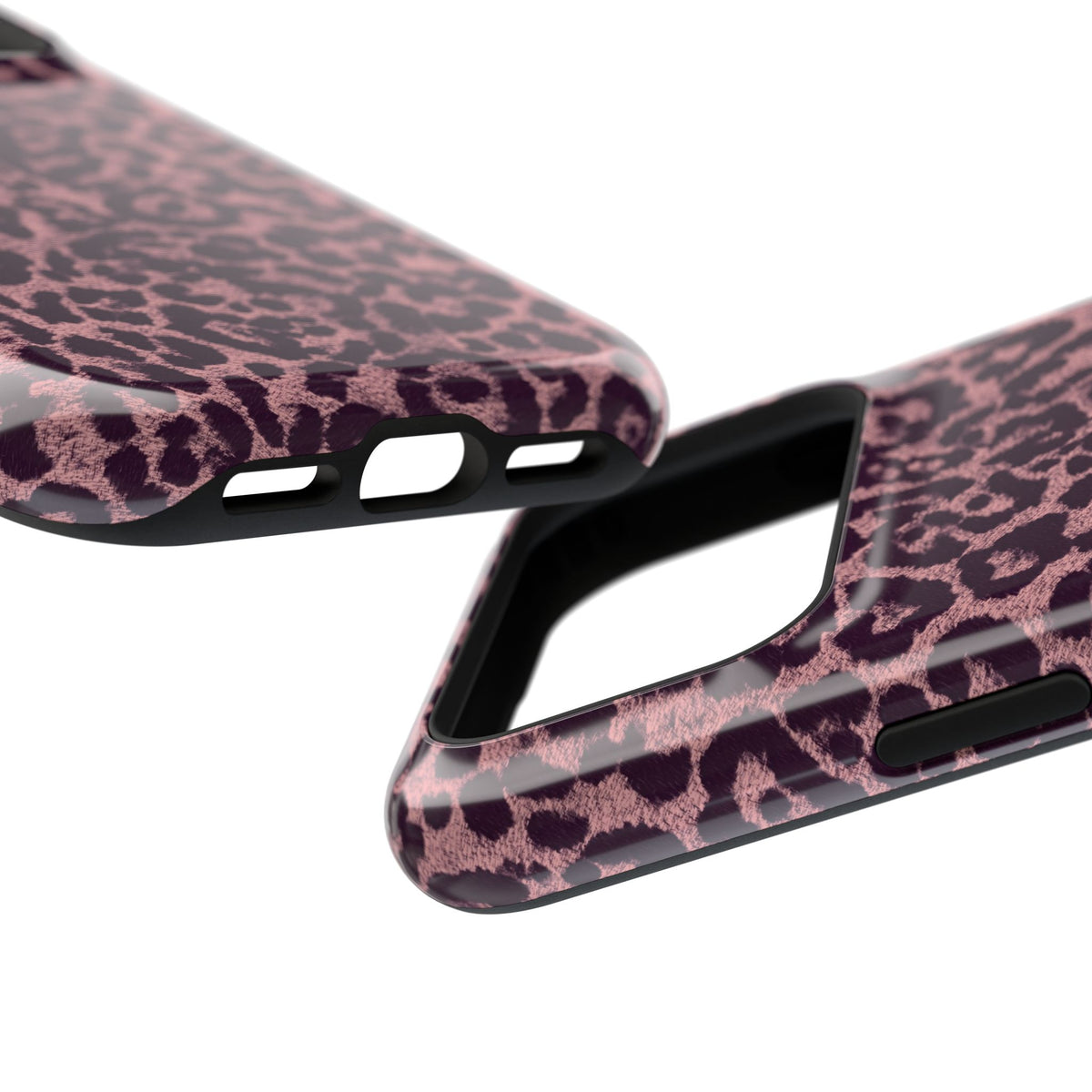 Purple Leopard MagSafe Tough iPhone Case