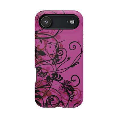Midnight Petals Tough iPhone Case