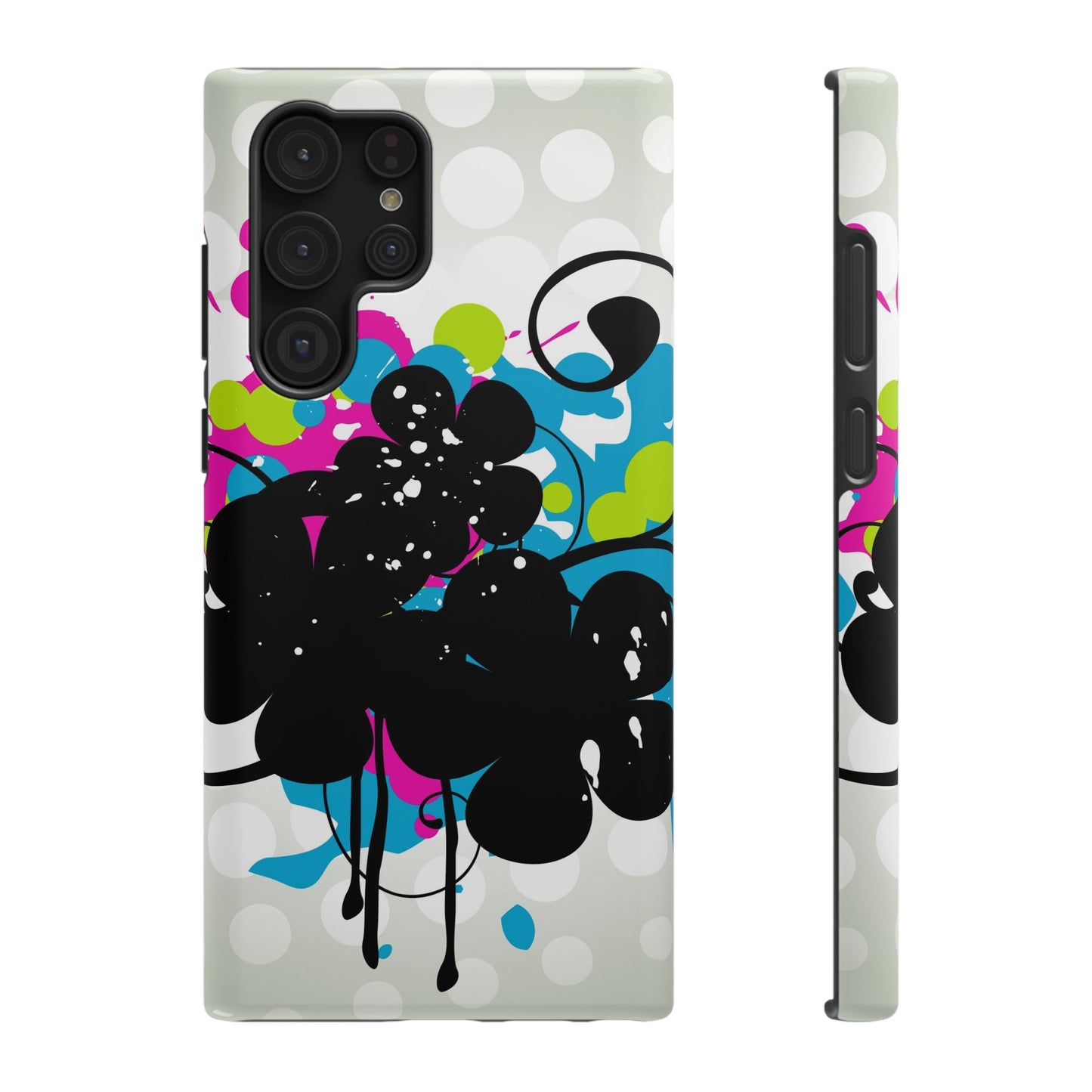 Neon Flowers Tough Samsung Case