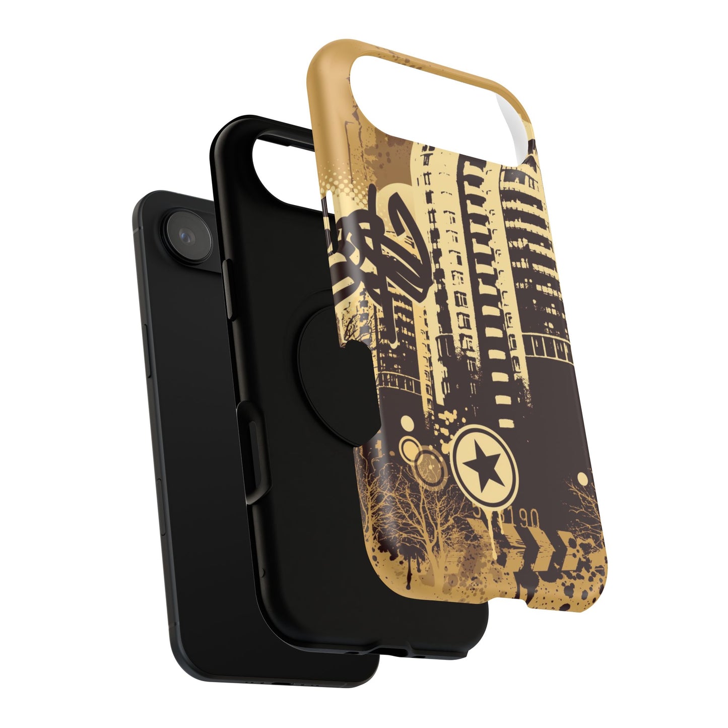 Brown City Tough iPhone Case