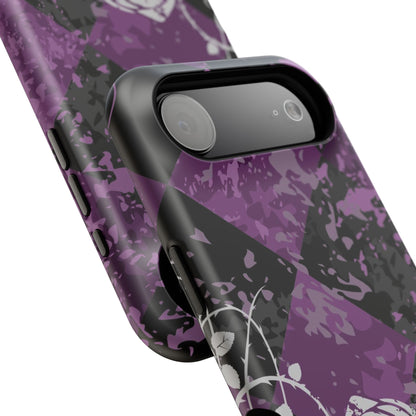 Checkered Rose Tough iPhone Case