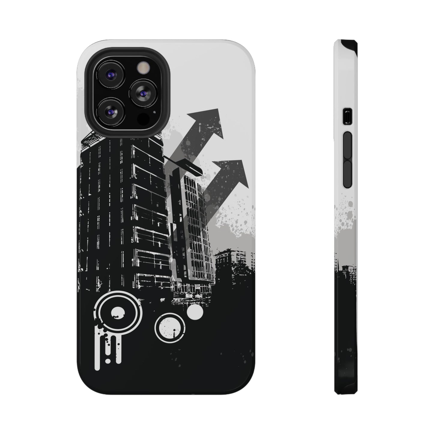 Monochrome City Tough iPhone Case