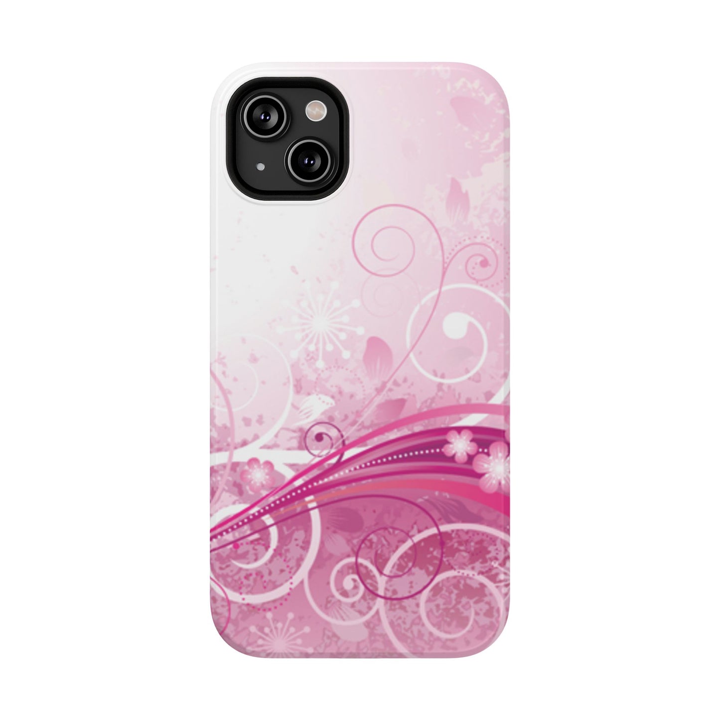 Pink Flowers Tough iPhone Case
