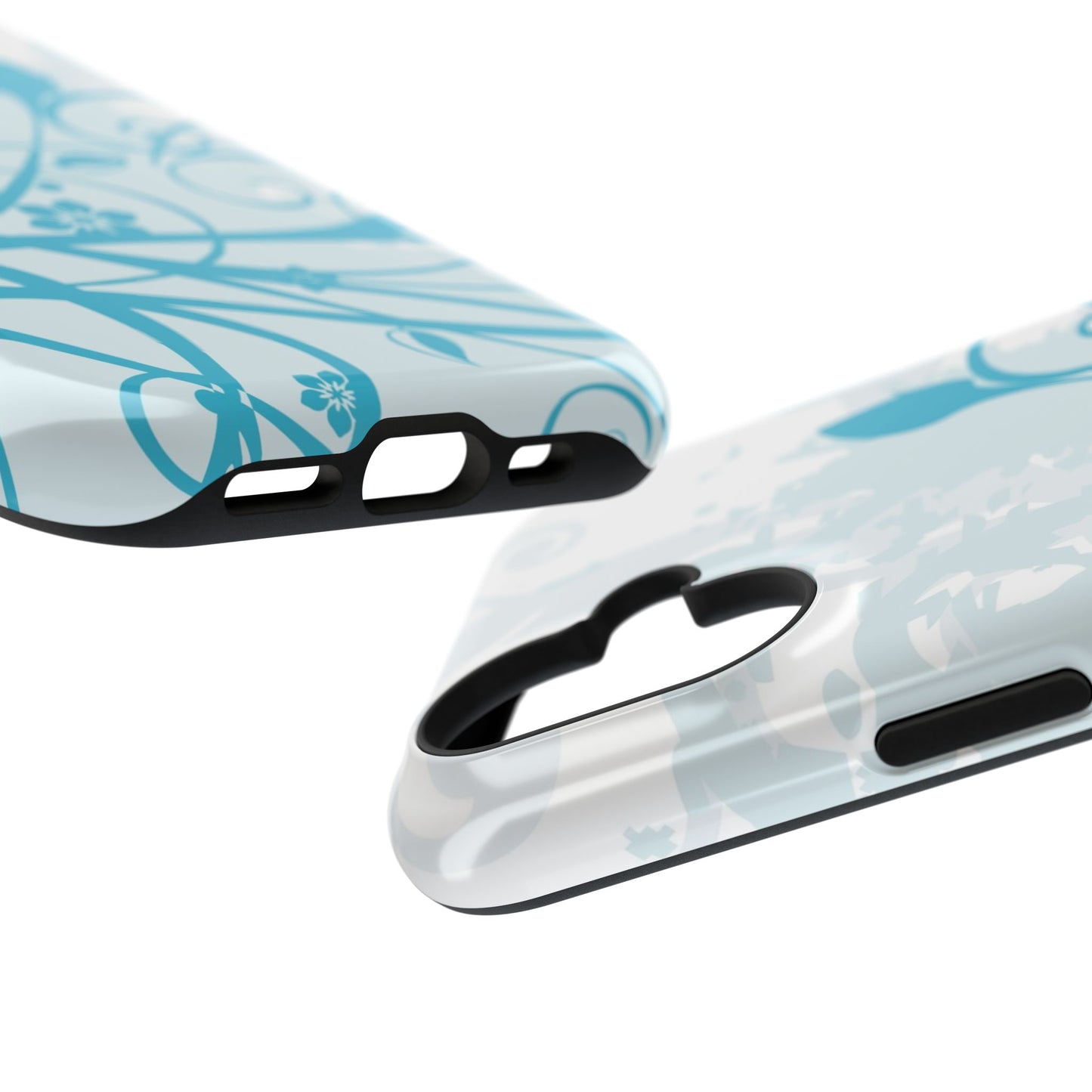 Blue Bloom Tough iPhone Case