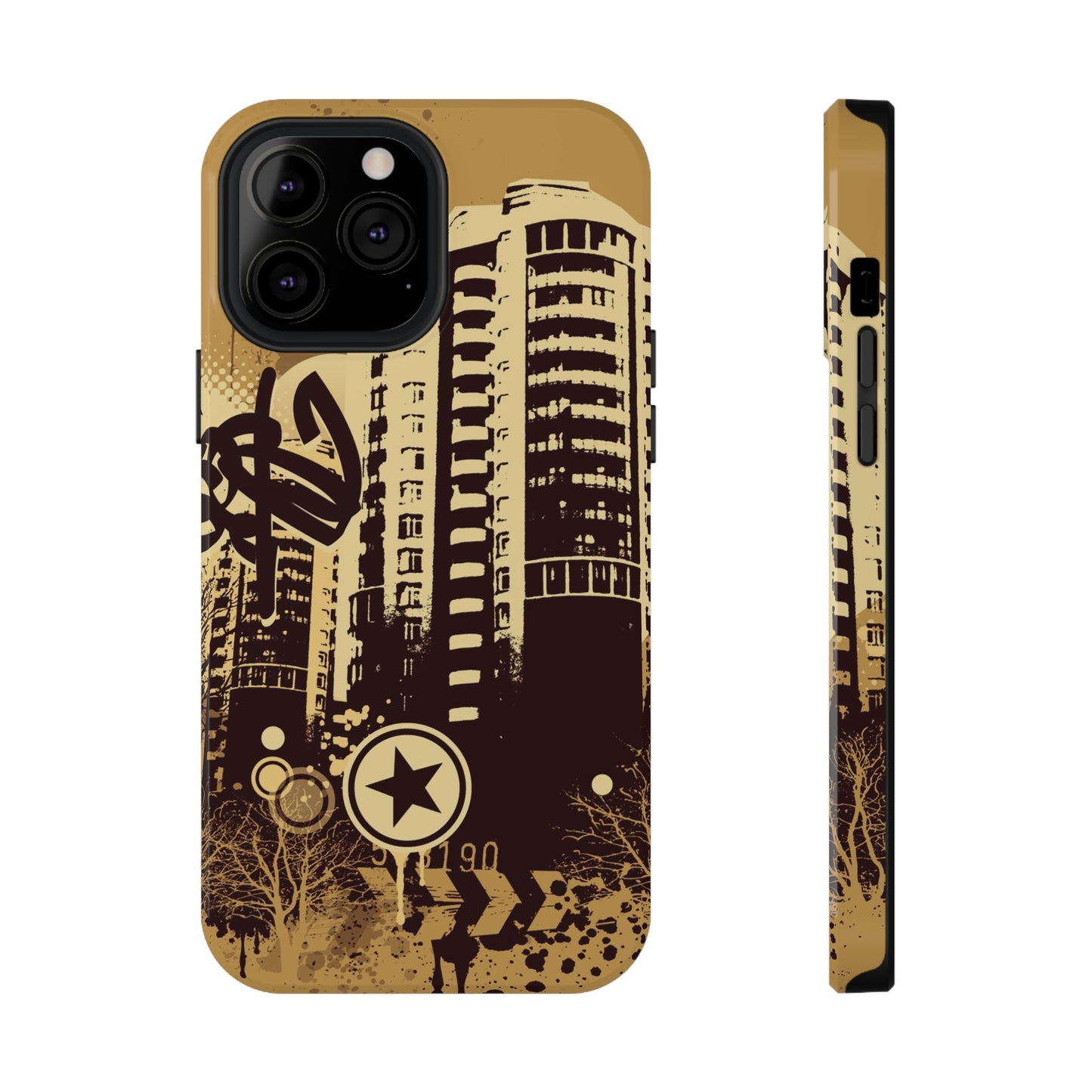 Brown City Tough iPhone Case