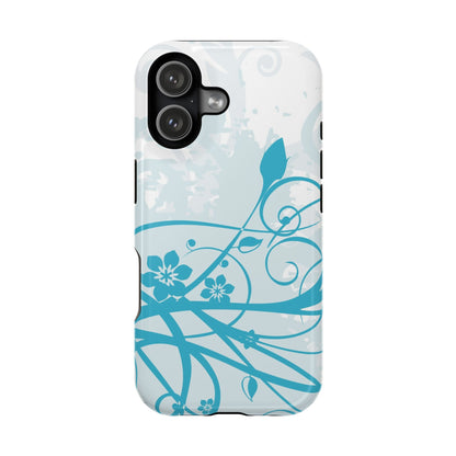 Blue Bloom Tough iPhone Case