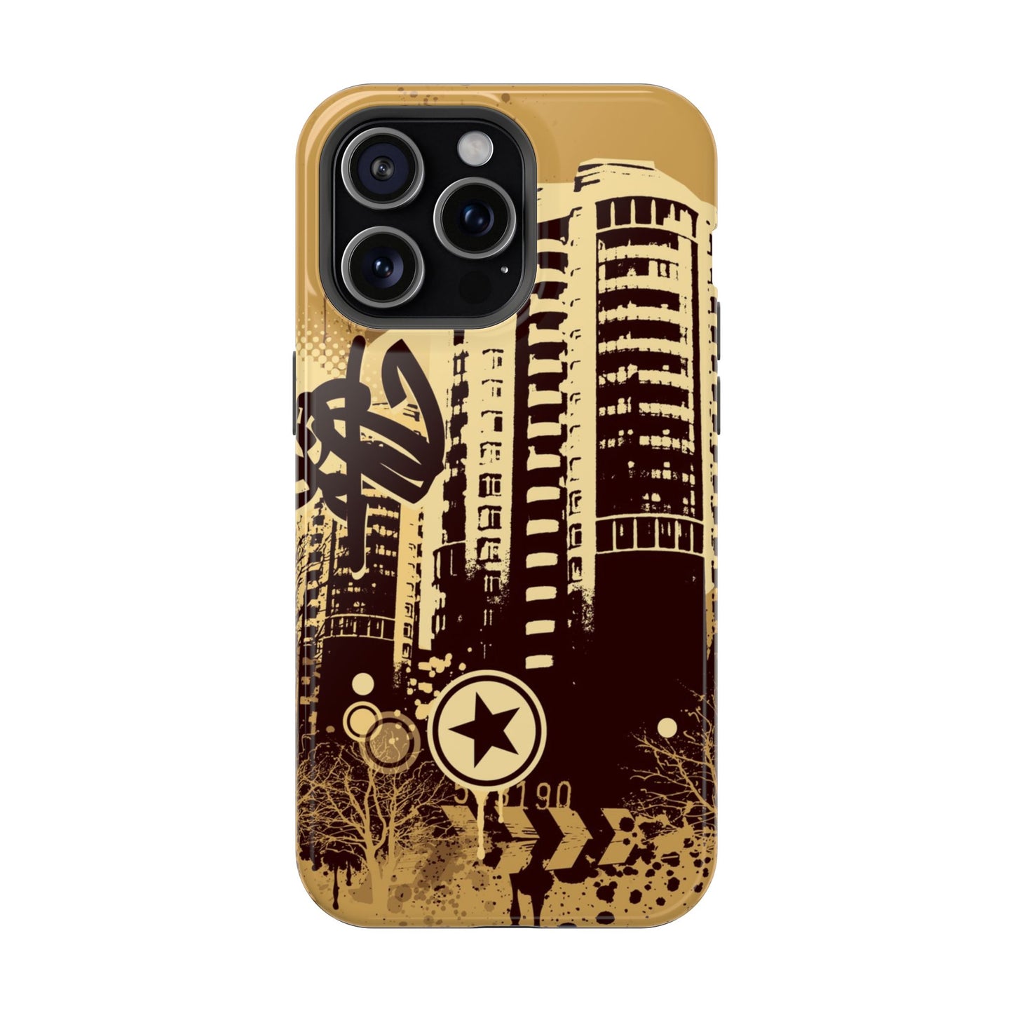 Brown City Tough iPhone Case