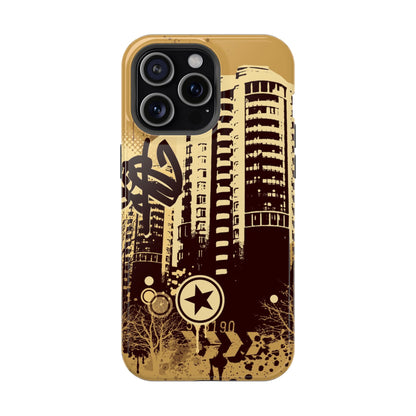 Brown City Tough iPhone Case