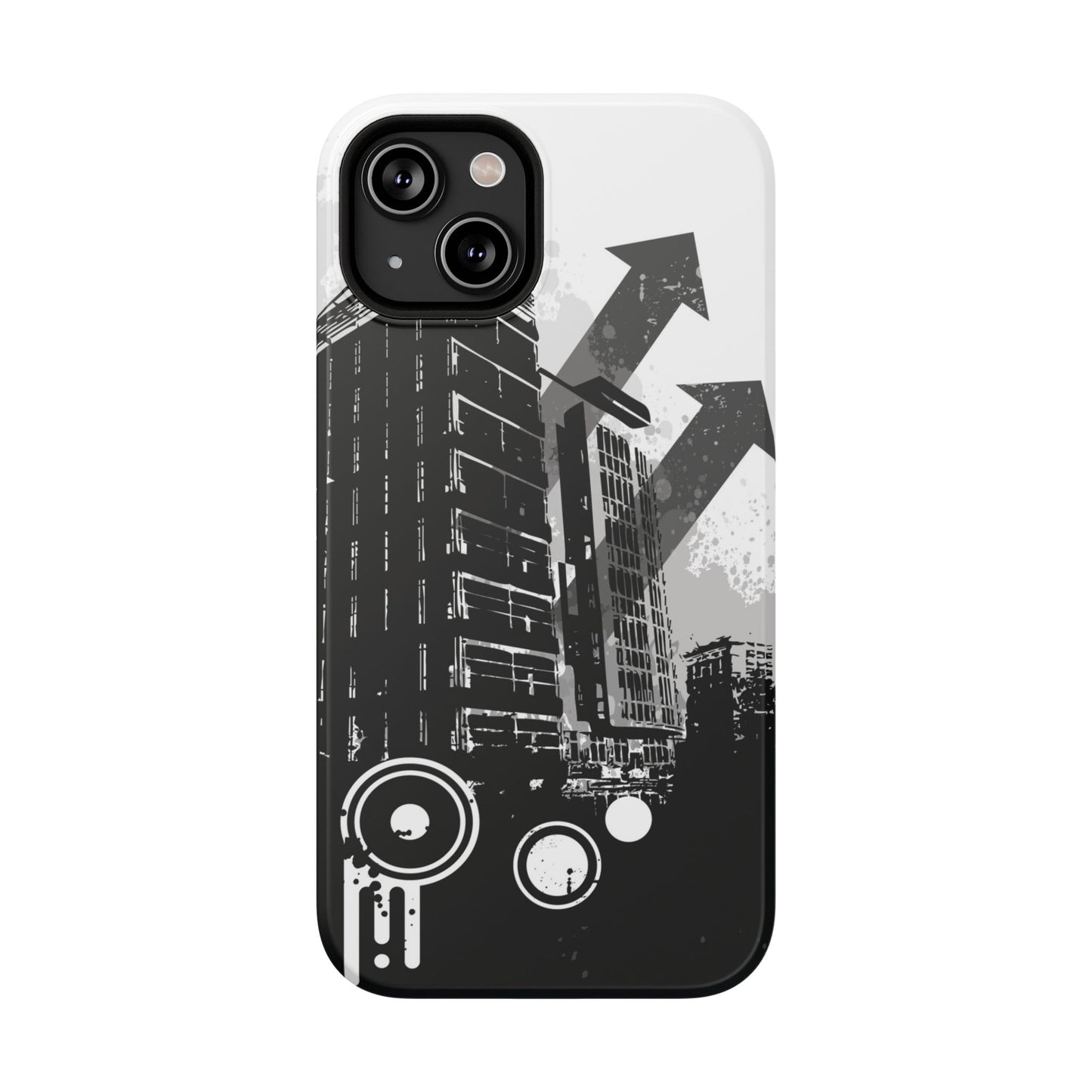 Monochrome City Tough iPhone Case