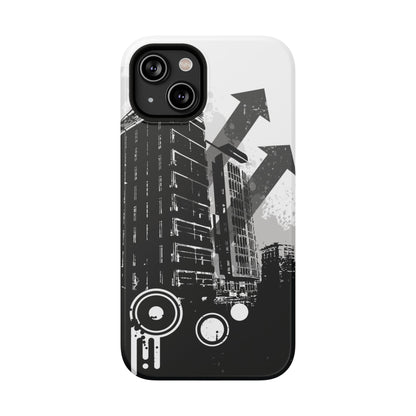 Monochrome City Tough iPhone Case