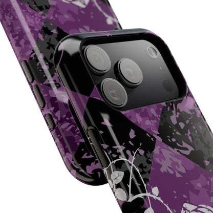 Checkered Rose Tough iPhone Case