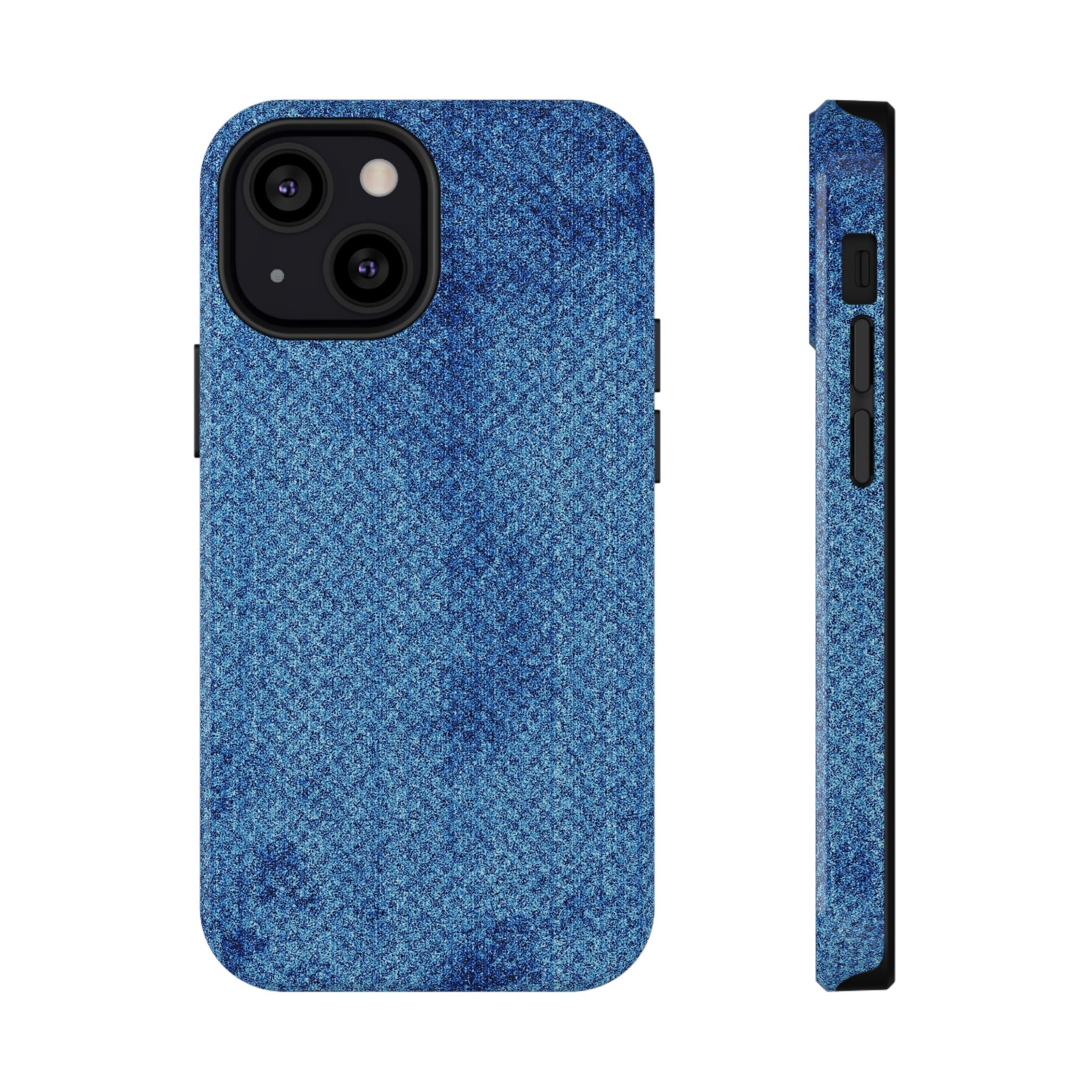 Blue Denim Tough iPhone Case