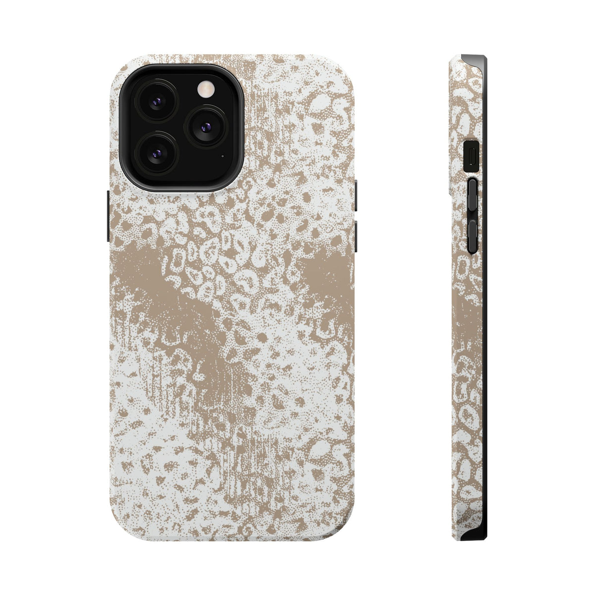White Leopard MagSafe Tough iPhone Case