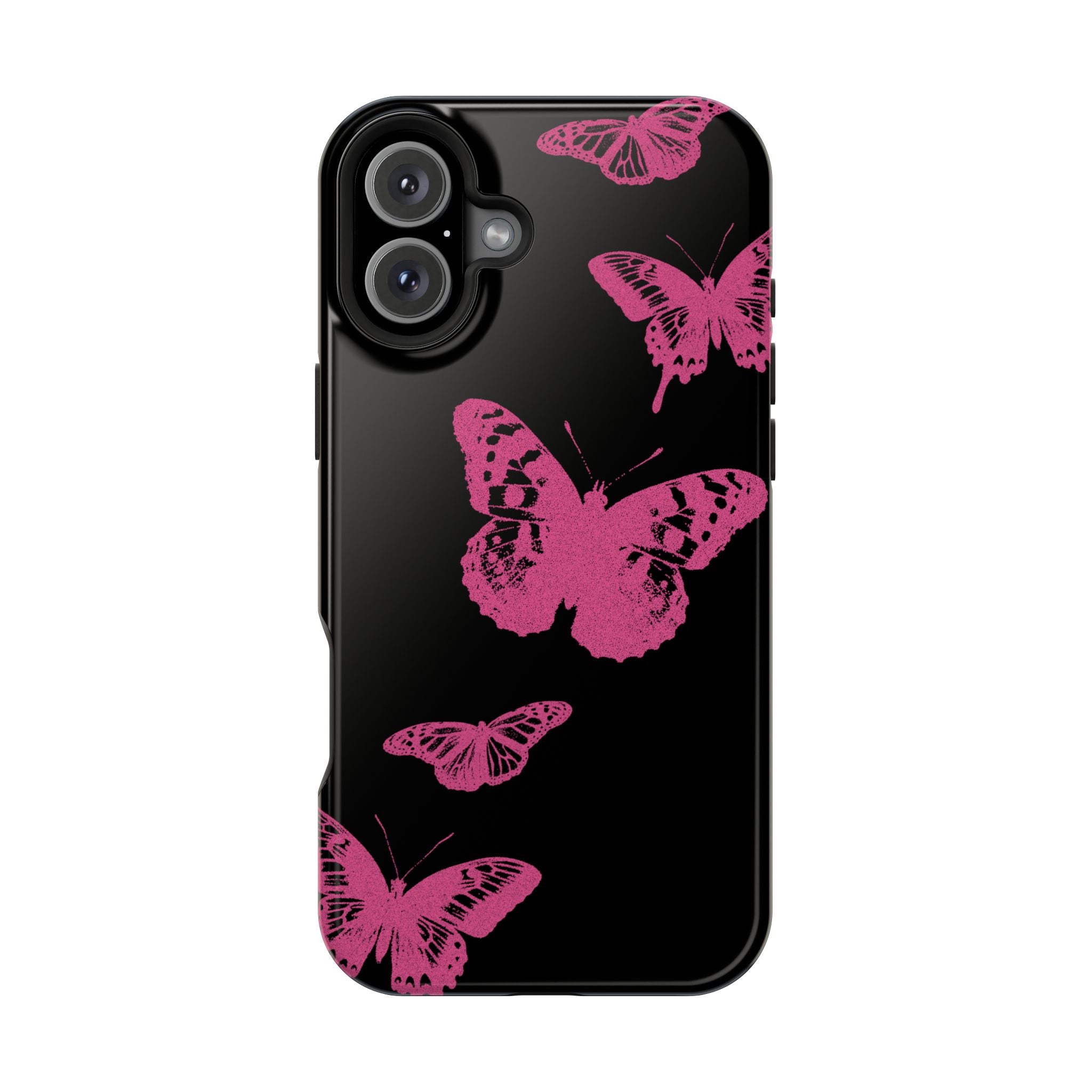 Pink Butterflies Tough iPhone Case