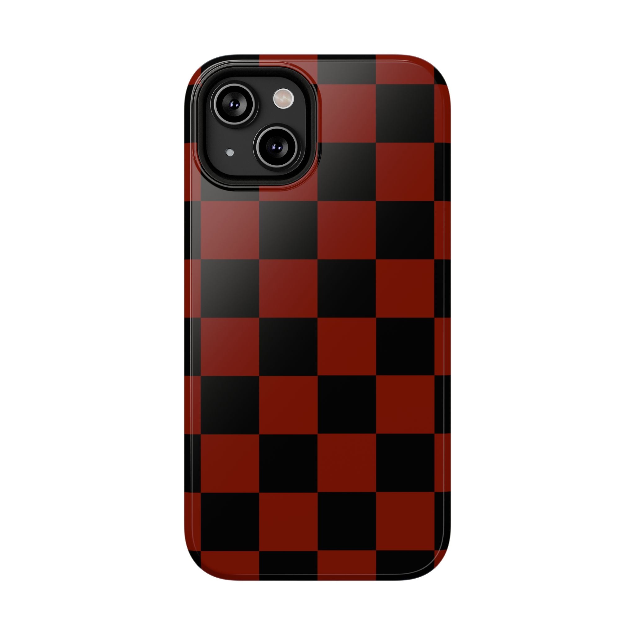 Red Grid Tough iPhone Case