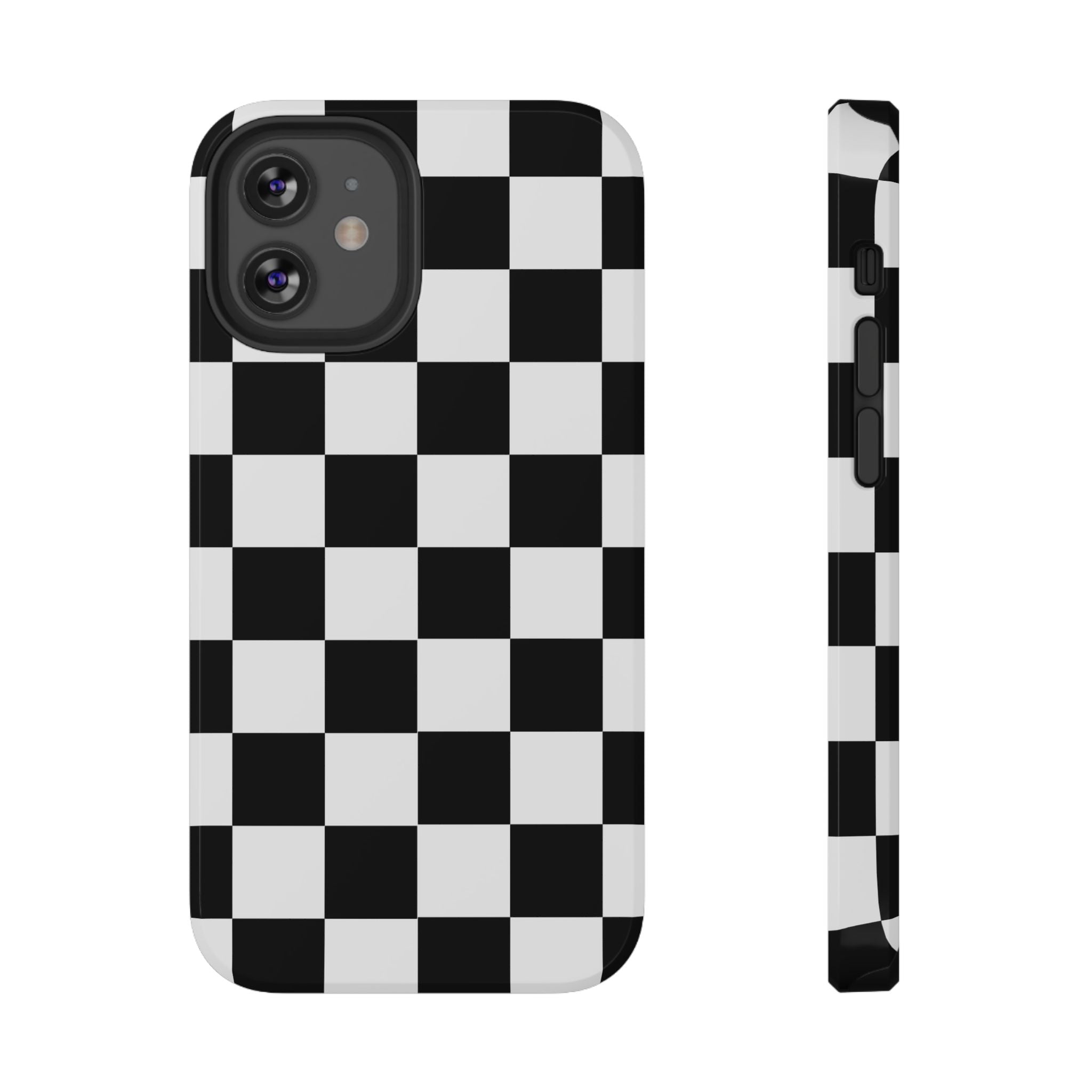 Black Grid Tough iPhone Case