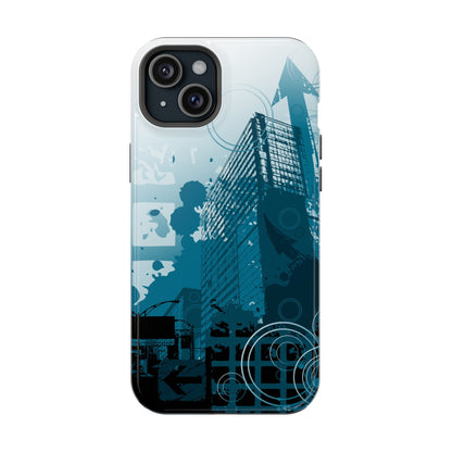 Blue Noise MagSafe Tough iPhone Case