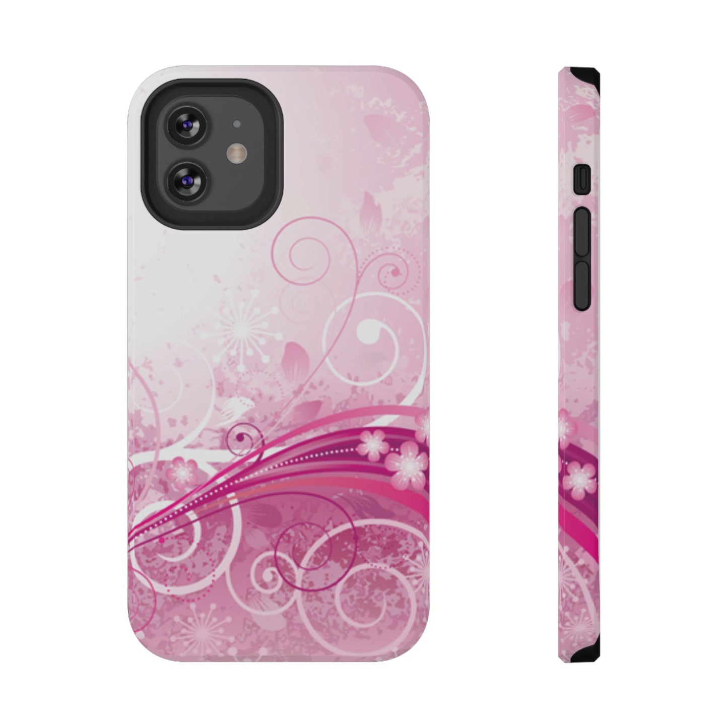Pink Flowers Tough iPhone Case