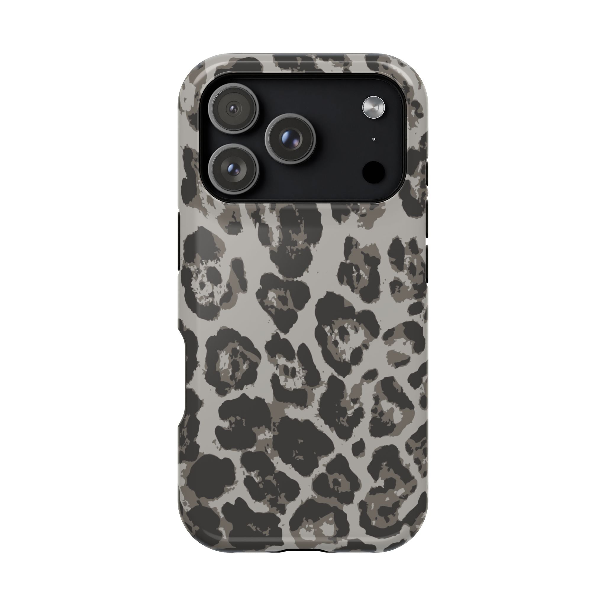 Grey Leopard Tough iPhone Case